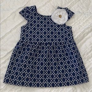 Janie & Jack Navy & White Dress